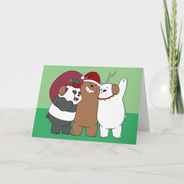 We Bare Bears - Season's Greetings Card (Front)