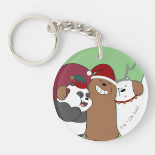 We Bare Bears - Season's Greetings Key Ring
