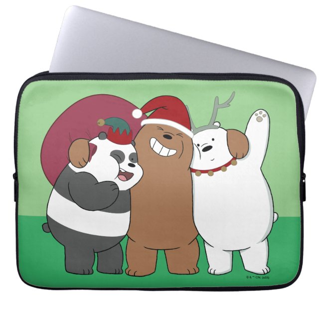 We Bare Bears - Season's Greetings Laptop Sleeve (Front)
