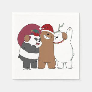 We Bare Bears - Season's Greetings Napkin
