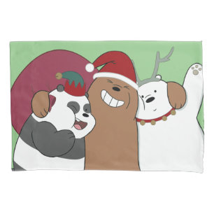 We Bare Bears - Season's Greetings Pillowcase