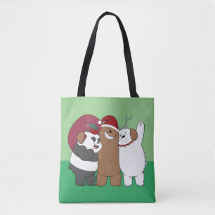 We Bare Bears - Season's Greetings Tote Bag