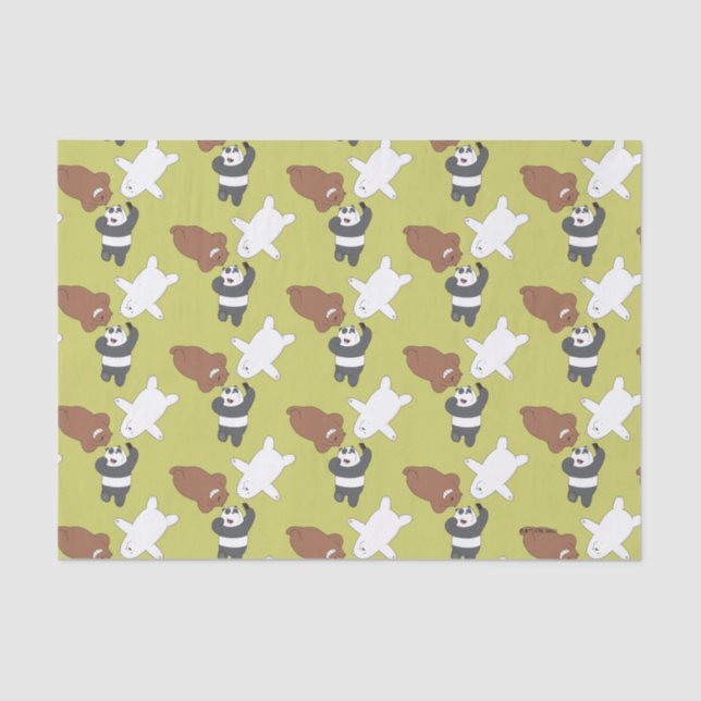 We Bare Bears - #SquadGoals Tissue Paper (Front)