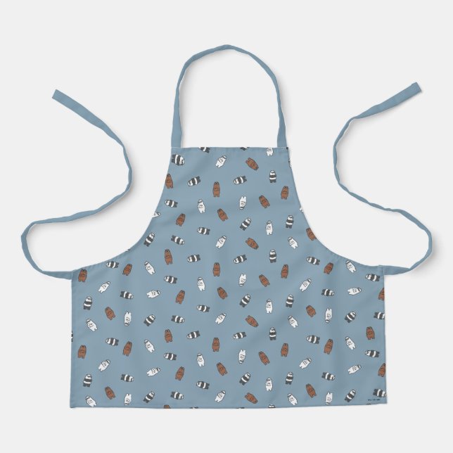 We Bare Bears - Sunglass Bears Pattern Apron (Front)