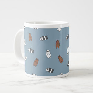 We Bare Bears - Sunglass Bears Pattern Large Coffee Mug