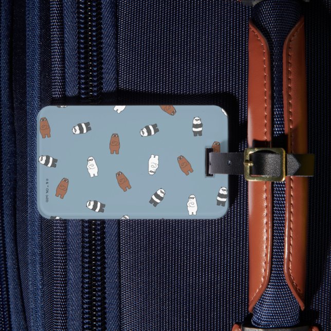 We Bare Bears - Sunglass Bears Pattern Luggage Tag (Front Insitu 4)