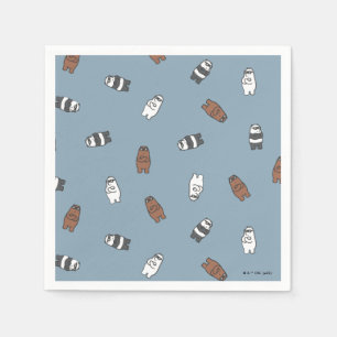 We Bare Bears - Sunglass Bears Pattern Napkin