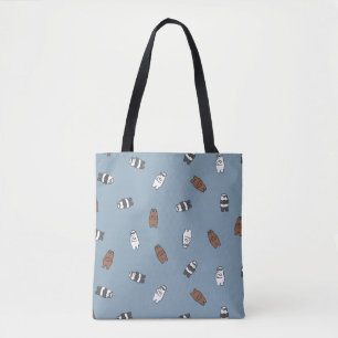 We Bare Bears - Sunglass Bears Pattern Tote Bag
