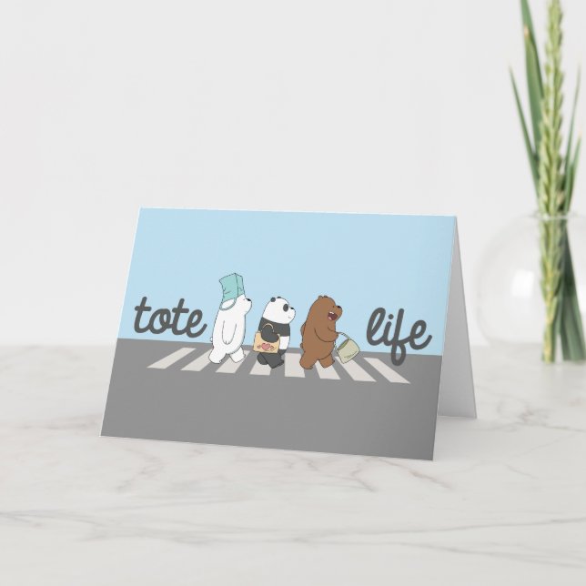 We Bare Bears - Tote Life! Card (Front)