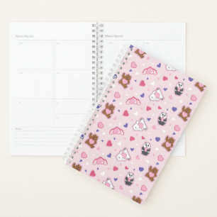 We Bare Bears - Valentine Hearts Pattern Planner