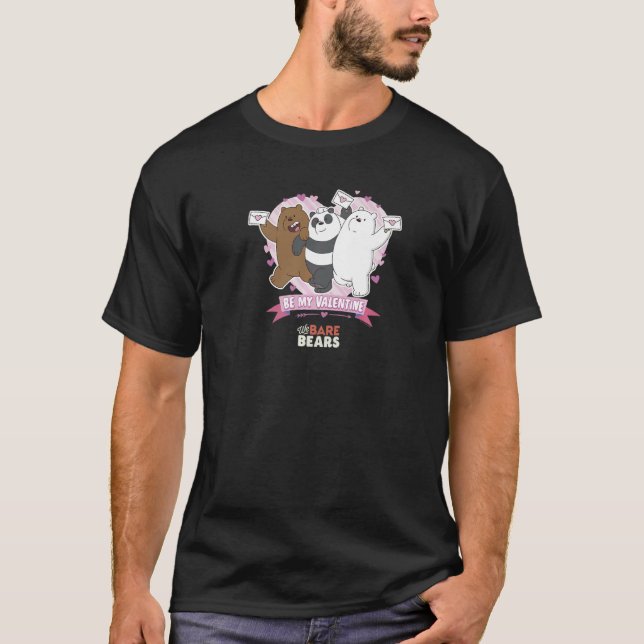 We Bare Bears Valentine's Day Standing Group Shot  T-Shirt (Front)