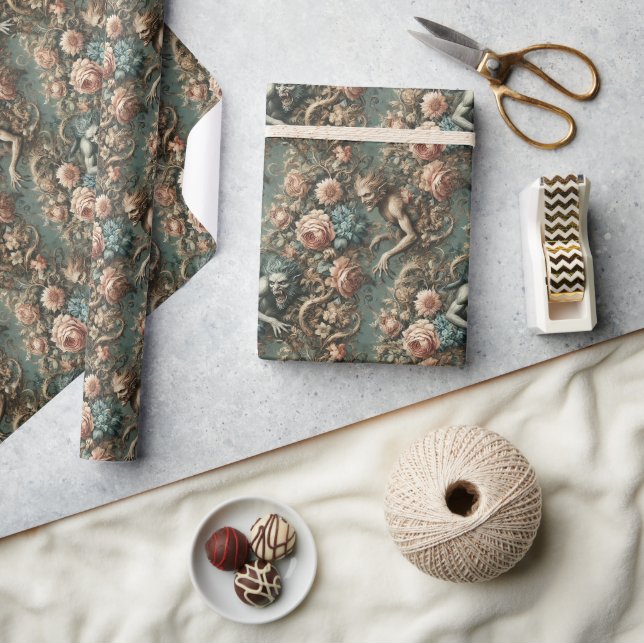 We Beast Tonight – Gothic Victorian Wrapping Paper (Crafts)