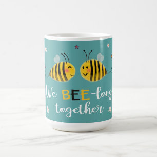 We BEE-long together with bees & flowers Valentine Coffee Mug
