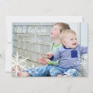 We Believe   Holiday Photo Greeting Card
