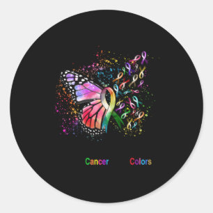 We Believe In Miracles Fight Cancer In All Colour  Classic Round Sticker