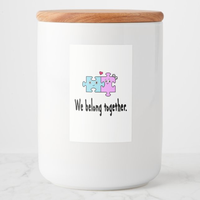 We belong together food label (Front)