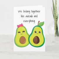 We Belong Together Love Avocado Funny  Anniversary