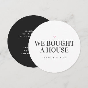We Bought a House Modern New Home Announcement