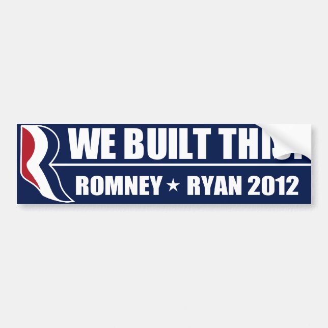 We Built This! Bumper Sticker (Front)