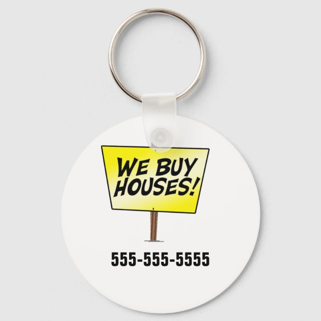 We Buy Houses Key Ring (Front)