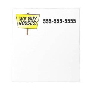 We Buy Houses Notepad