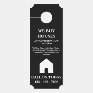 We Buy Houses Real Estate  Door Hanger