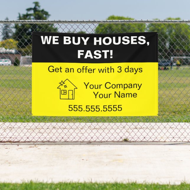 We Buy Houses, Real Estate Property Template Banner (Insitu)