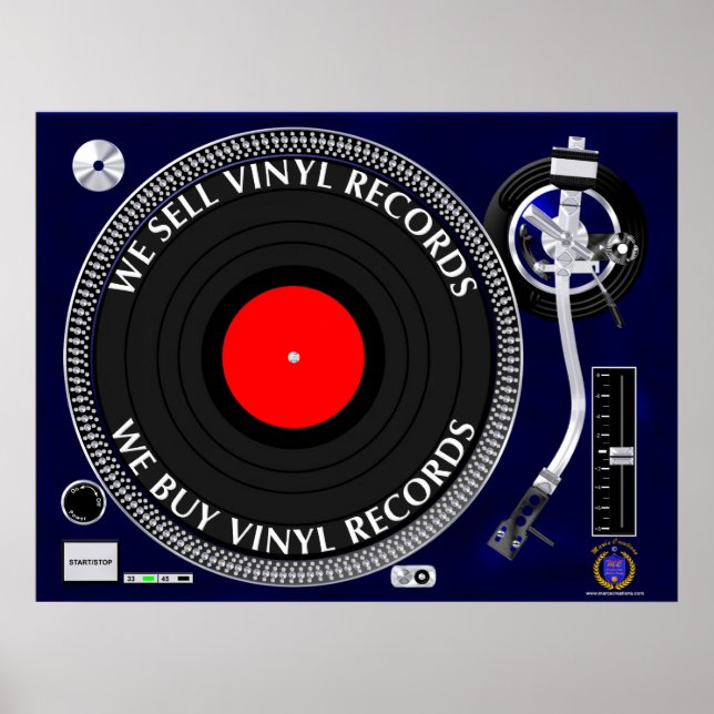 WE BUY SELL VINYL RECORDS POSTER (Front)