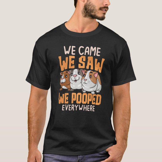 We Came We Saw Guinea Pigs Guinea Pig  Cavy Women  T-Shirt (Front)