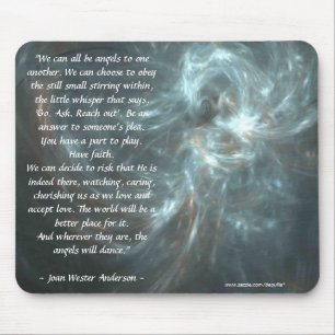 WE CAN ALL BE ANGELS MOUSE MAT