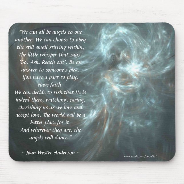 WE CAN ALL BE ANGELS MOUSE MAT (Front)