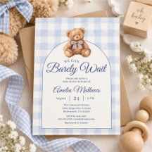 We Can Barely Wait Watercolor Baby Shower