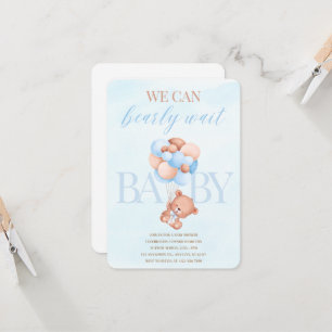 We can barley Wait Baby Shower invite