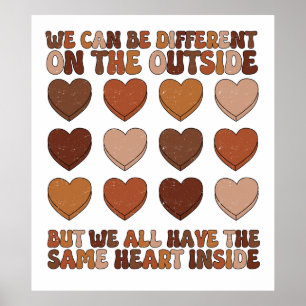 We can be different on the outside poster