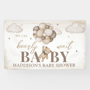 We Can Bearly Wait Baby Shower Banner
