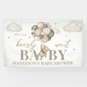 We Can Bearly Wait Baby Shower Banner