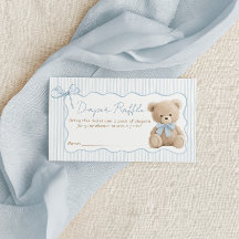 We Can Bearly Wait Baby Shower Diaper Raffle