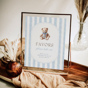 We Can Bearly Wait Baby Shower Favors Sign