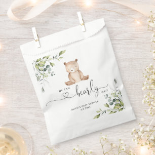 We can bearly wait baby shower favour bags