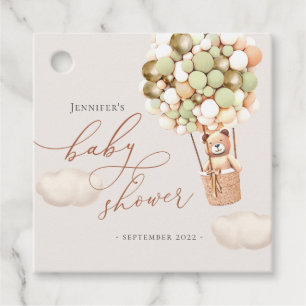We Can Bearly Wait! Baby Shower Favour Tags