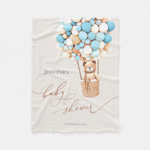 We Can Bearly Wait! Baby Shower Fleece Blanket