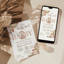 We can Bearly Wait Baby Shower Gender Neutral