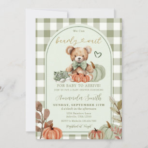 We Can Bearly Wait Baby Shower Invitation