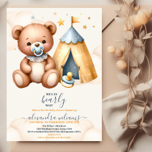 We Can Bearly Wait Baby Shower Invitation