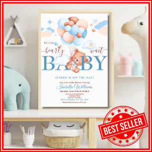 We Can Bearly Wait Baby Shower Invitation