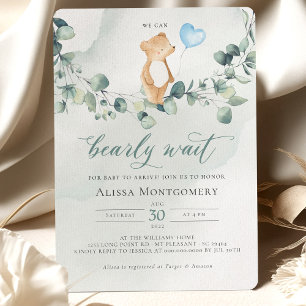 We Can Bearly Wait! Baby Shower Invitation