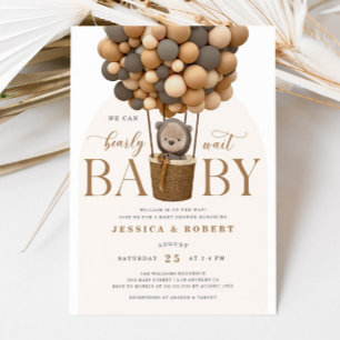 We Can Bearly Wait Baby Shower Invitation