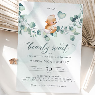 We Can Bearly Wait! Baby Shower Invitation