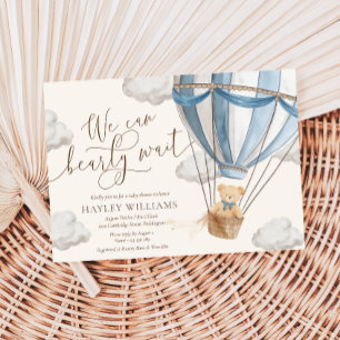 We Can Bearly Wait Baby Shower Invitation