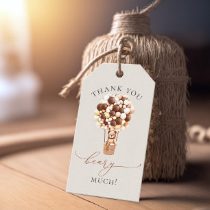 We Can Bearly Wait! Baby Shower Invitation Gift Ta Tags